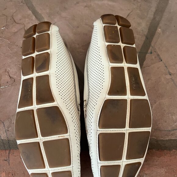 White Prada Loafers size 10 - Picture 4 of 8